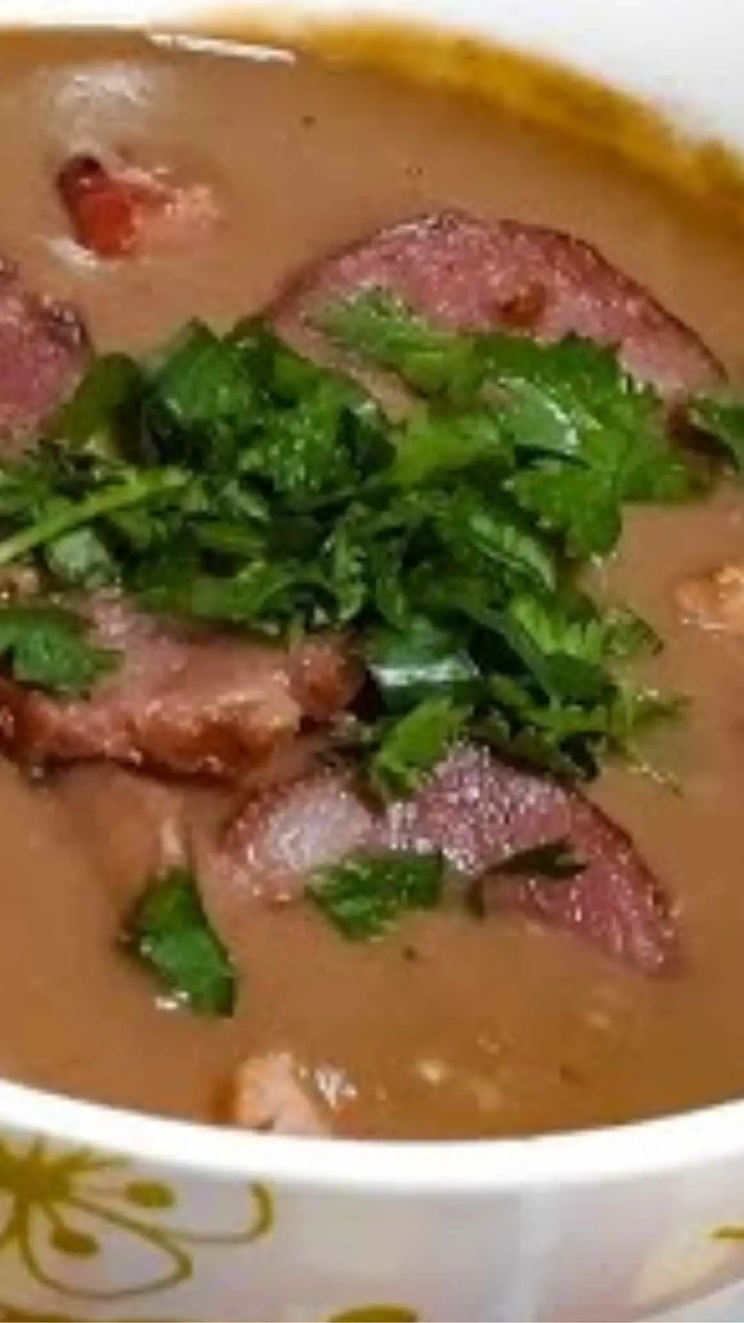 Deliciosa Sopa de Feijão com Linguiça