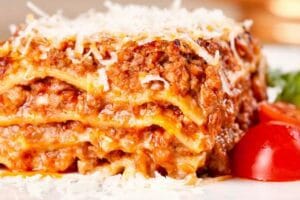 Lasanha de carne moída