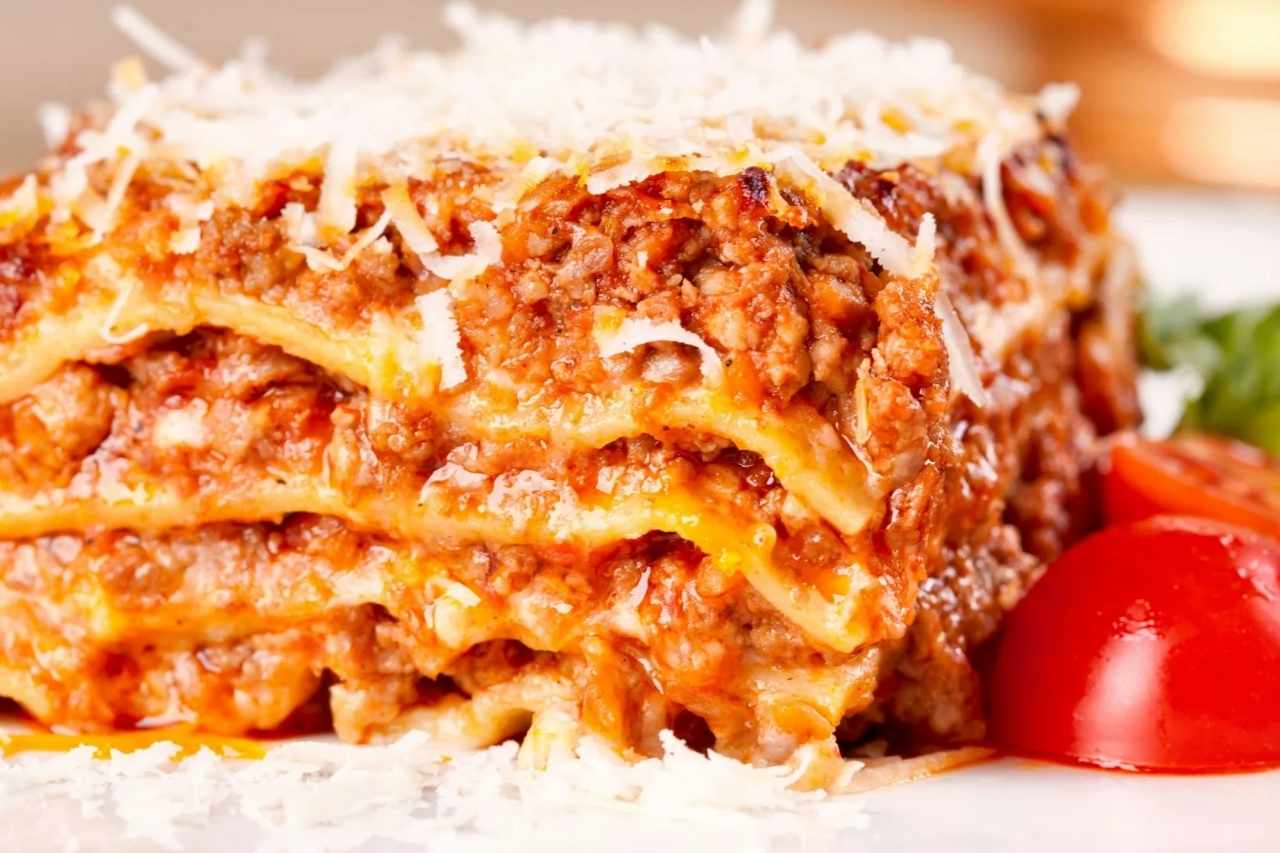 Lasanha de carne moída