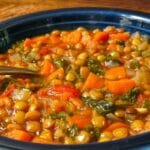Sopa de lentilha com legumes