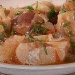 Caldo de Mocotó com Vinho Tinto