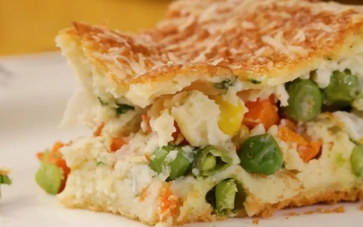 Torta Salgada de Legumes 1 Torta Salgada de Legumes