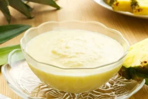 Mousse de abacaxi sem açúcar