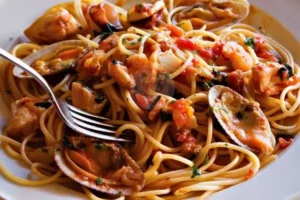 Espaguete ao Frutos do Mar