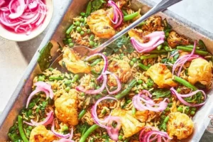 Arroz Pilaf de Couve-Flor Assada