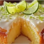 Bolo de Limão com Cobertura de Leite Condensado