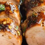 Lombo de Porco Assado com Molho Glaceado