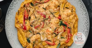 Omelete de Camarão Picante Tailandês