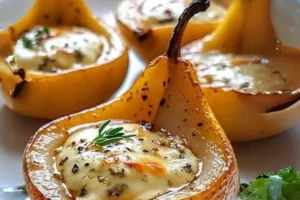 Como Fazer Peras Assadas com Gorgonzola e Mel