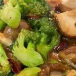 Brócolis e Cogumelos Shiitake ao Molho de Ostra