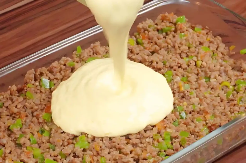 Carne Moída com Creme de Milho