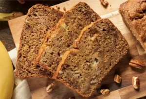 Bolo de Banana Integral com Nozes