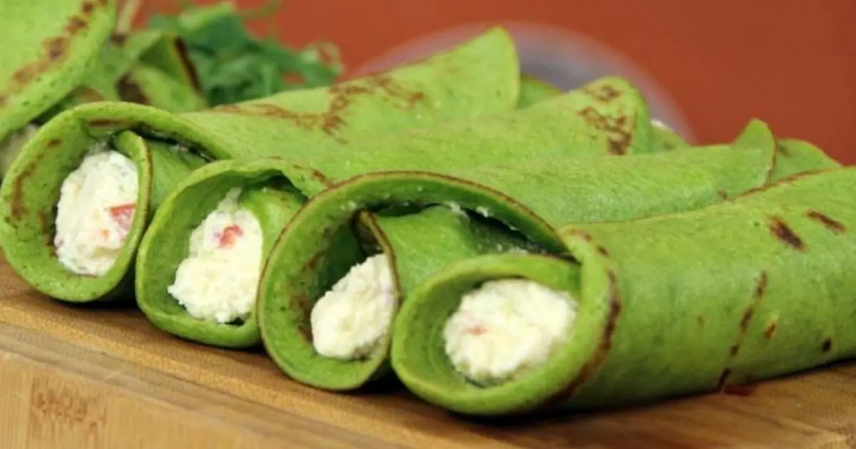 Panqueca de Couve com Ricota Leve e Nutritiva 1 Panqueca de Couve com Ricota