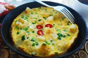 Omelete de Couve-flor