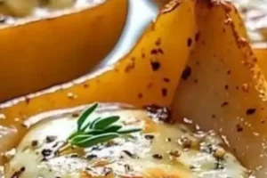 Peras Assadas com Gorgonzola e Mel-ws