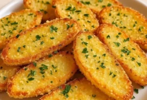 Batatas Assadas com Alho e Parmesão