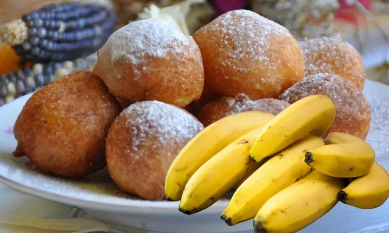Bolinho de Chuva com Recheio de Doce de Banana