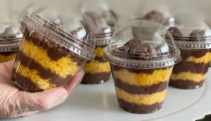 Bolo de Cenoura no Pote para Festas Juninas