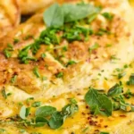 Omelete com Queijo Coalho e Cheiro-verde