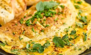 Omelete com Queijo Coalho e Cheiro-verde