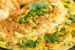 Omelete com Queijo Coalho e Cheiro-verde 1 Omelete com Queijo Coalho e Cheiro-verde