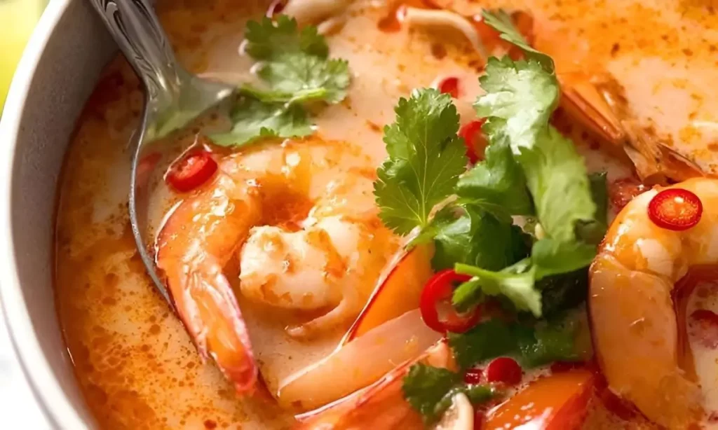 Tom Yum: Sopa Tailandesa Picante com Camarão