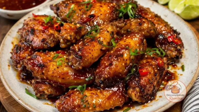 Asas de Frango Crocantes na Air Fryer com Toque Tailandês