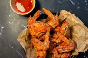 Asas de Frango Crocantes na Air Fryer com Toque Tailandês