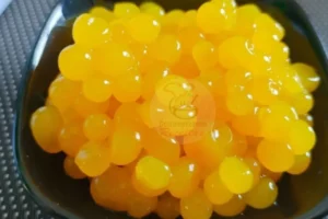 Culinária Molecular: Esferas de Iogurte com Calda de Manga e Caviar de Hortelã