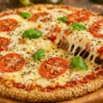 Pizza de Aveia Fácil e Crocante em Minutos