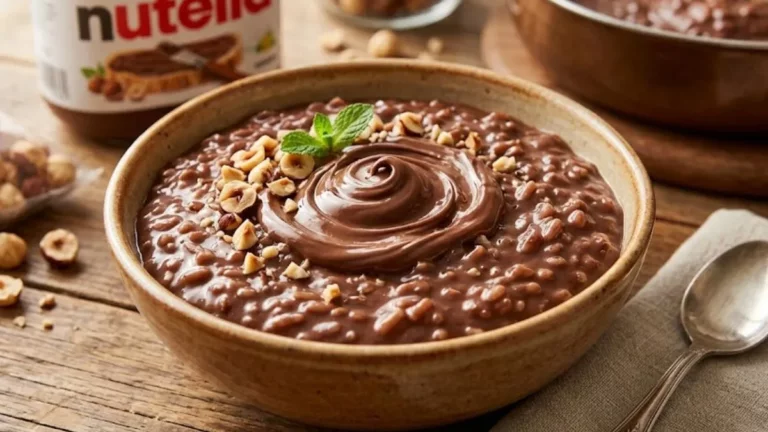 Arroz Doce de Nutella Cremoso