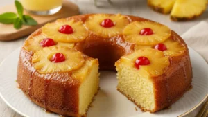 Bolo de Abacaxi Caramelizado