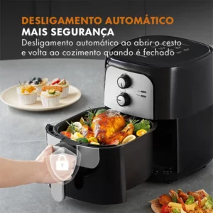 Fritadeira Elétrica/Air Fryer 5.5L Gaabor Jumbo Family