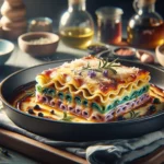 Lasanha de Frigideira com Massa de Pastel e Molho Cremoso