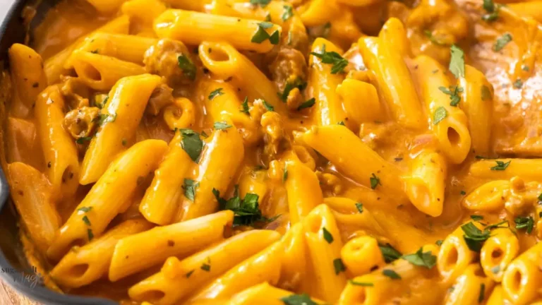 Macarrão Cremoso com Molho de Abóbora e Bacon