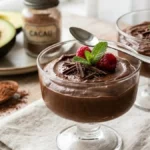 Receita de Mousse de Chocolate e Abacate (Fit, Vegano e sem Açúcar)