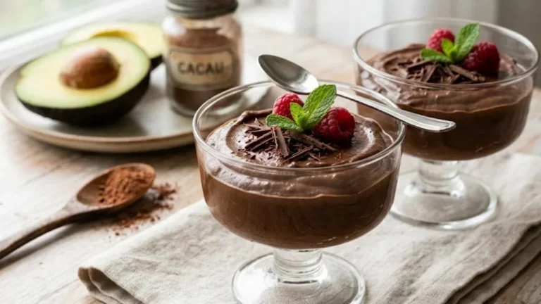 Mousse de Chocolate e Abacate