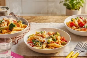 Penne com Frango e Brócolis: O Jantar Cremoso de Uma Panela Só